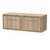 Hudson Reed Lille Bleached Oak Woodggrain 1200mm Wall Hung Single Drawer Vanity Unit with Worktop - LIL3022W2 Main Image thumbnail