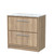 Hudson Reed Lille Bleached Oak Woodgrain 800mm 2 Drawer Vanity Unit with Carrera Marble Worktop - LIL3035CMT Main Image