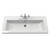 Hudson Reed Lille Matt Coastal Grey 600mm Wall Hung 2 Drawer Vanity Unit and Minimalist Fireclay Basin - LIL2324L Second View