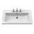 Hudson Reed Lille Matt Fern Green 800mm 2 Drawer Vanity Unit and Classic 3 Tap Hole Fireclay Basin - LIL3135B Second View