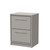 Hudson Reed Lille Matt Pebble Grey 600mm 2 Drawer Vanity Unit with Worktop - LIL3233W Main Image