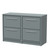 Hudson Reed Lille Matt Coastal Grey 600mm 2 Drawer Vanity Unit with Worktop - LIL2333W2 Main Image