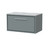 Hudson Reed Lille Matt Coastal Grey 800mm Wall Hung Single Drawer Vanity Unit with Grey Marble Worktop - LIL2325GMT Main Image