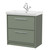 Hudson Reed Lille Matt Fern Green 800mm 2 Drawer Vanity Unit and Classic Fireclay Basin - LIL3135A Main Image