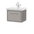 Hudson Reed Lille Matt Pebble Grey 600mm Wall Hung Single Drawer Vanity Unit and Classic Fireclay Basin - LIL3222A Main Image