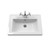 Hudson Reed Lille Matt Pebble Grey 600mm Wall Hung Single Drawer Vanity Unit and Classic Fireclay Basin - LIL3222A Second View