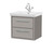 Hudson Reed Lille Matt Pebble Grey 600mm Wall Hung 2 Drawer Vanity Unit and Classic Fireclay Basin - LIL3224A Main Image