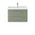 Hudson Reed Solar Matt Fern Green 800mm Wall Hung 2 Drawer Vanity Unit and Thin Edge Basin - SOL804B Main Image thumbnail