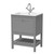 Old London Bexley Matt Cool Grey 600mm Single Drawer Vanity Unit White Stone Basin - BEX225P Main Image thumbnail