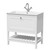 Old London Bexley Matt Pure White 800mm Single Drawer Vanity Unit White Stone Basin - BEX127P Main Image