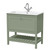 Old London Bexley Matt Fern Green 800mm Single Drawer Vanity Unit and White Stone Basin - BEX827P Main Image