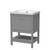 Old London Bexley Matt Cool Grey 600mm Single Drawer Vanity Unit and Minimalist Fireclay Basin - BEX225K Main Image thumbnail