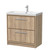 Hudson Reed Lille Antique Oak Woodgrain 600mm 2 Drawer Vanity Unit and Thin Edge Basin - LIL3035E Main Image thumbnail