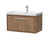 Hudson Reed Lille Antique Oak Woodgrain 800mm Wall Hung Single Drawer Vanity Unit and Thin Edge Basin - LIL2725E Main Image thumbnail