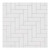 WholePanel 10mm White Vertical Herringbone Tile Effect 1000mm x 2400mm Wall Panel Swatch