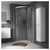 Niva 6 Chrome 900mm Quadrant Shower Enclosure Lifestyle Image