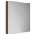 Napoli Brown Oak 600mm Wall Mounted Mirrored Cabinet Left Hand View