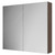 Napoli Brown Oak 800mm Wall Mounted Mirrored Cabinet Right Hand View