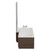 Napoli Brown Oak 1700mm L Shaped Front and End Bath Panel Set Side View