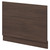 Napoli Brown Oak 700mm End Bath Panel with Plinth Right Hand View
