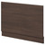 Napoli Brown Oak 750mm End Bath Panel with Plinth Right Hand View