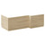 Napoli Light Oak 1700mm L Shaped Front and End Bath Panel Set Left Hand View