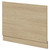 Napoli Light Oak 700mm End Bath Panel with Plinth Right Hand View