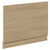 Napoli Light Oak 700mm End Bath Panel with Plinth Left Hand View