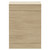 Napoli 250 Light Oak 600mm Toilet Unit Front View