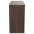 Napoli Brown Oak 1200mm Floor Standing Vanity Unit for Countertop Basins with 4 Drawers and Polished Chrome Handles Side View
