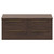 Napoli Brown Oak 1200mm Wall Mounted Vanity Unit for Countertop Basins with 4 Drawers and Brushed Brass Handles Front View