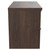 Napoli 390 Brown Oak 800mm Wall Mounted Vanity Unit for Countertop Basins with 2 Drawers and Matt Black Handles Side View