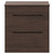 Napoli 390 Brown Oak 800mm Floor Standing Vanity Unit for Countertop Basins with 2 Drawers and Matt Black Handles Front View