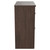 Napoli 390 Brown Oak 800mm Floor Standing Vanity Unit for Countertop Basins with 2 Drawers and Polished Chrome Handles Side View