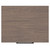 Napoli Brown Oak 500mm Wall Mounted Vanity Unit for Countertop Basins with Single Drawer and Gunmetal Grey Handle Top View