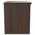 Napoli Brown Oak 500mm Wall Mounted Vanity Unit for Countertop Basins with Single Drawer and Matt Black Handle Side View