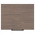 Napoli Brown Oak 500mm Wall Mounted Vanity Unit for Countertop Basins with Single Drawer and Matt Black Handle Top View
