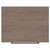 Napoli Brown Oak 600mm Wall Mounted Vanity Unit for Countertop Basins with 2 Drawers and Gunmetal Grey Handles Top View