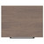 Napoli Brown Oak 600mm Wall Mounted Vanity Unit for Countertop Basins with 2 Drawers and Matt Black Handles Top View
