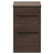 Napoli Brown Oak 500mm Floor Standing Vanity Unit for Countertop Basins with 2 Drawers and Matt Black Handles Front View