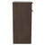 Napoli Brown Oak 500mm Floor Standing Vanity Unit for Countertop Basins with 2 Doors and Gunmetal Grey Handles Side View