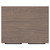 Napoli Brown Oak 500mm Floor Standing Vanity Unit for Countertop Basins with 2 Doors and Gunmetal Grey Handles Top View