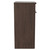 Napoli Brown Oak 500mm Floor Standing Vanity Unit for Countertop Basins with 2 Doors and Matt Black Handles Side View