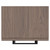 Napoli Brown Oak 350mm Wall Mounted Side Cabinet with Single Door and Matt Black Handle Top View