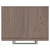 Napoli Brown Oak 350mm Wall Mounted Side Cabinet with Single Door and Polished Chrome Handle Top View