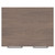 Napoli Brown Oak 600mm Floor Standing Vanity Unit for Countertop Basins with 2 Doors and Polished Chrome Handles Top View