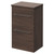 Napoli Brown Oak 500mm Floor Standing Vanity Unit for Countertop Basins with 2 Drawers and Polished Chrome Handles Right Hand View