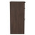 Napoli Brown Oak 500mm Floor Standing Vanity Unit for Countertop Basins with 2 Drawers and Polished Chrome Handles Side View