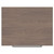 Napoli Brown Oak 600mm Wall Mounted Vanity Unit for Countertop Basins with 2 Drawers and Polished Chrome Handles Top View