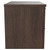 Napoli Brown Oak 800mm Wall Mounted Vanity Unit for Countertop Basins with 2 Drawers and Polished Chrome Handles Side View